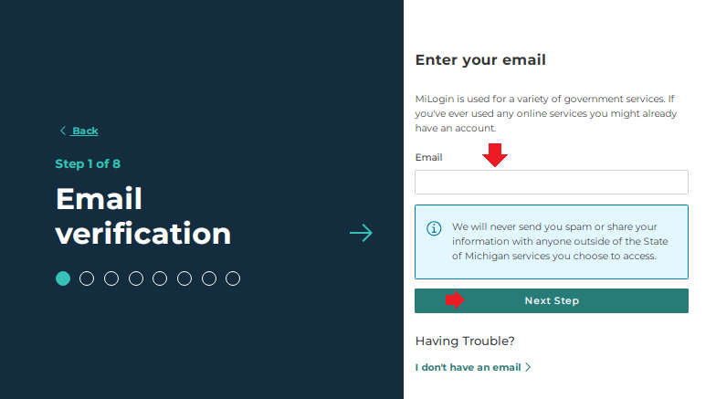 Registering on the MI Bridges Portal